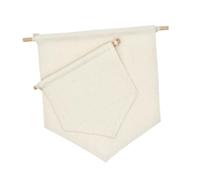 UKCOCO 2 pièces Bannière Fanion Beige pour Broches et Badges Support Mural Décoratif pour et Décoration Chambre Garçon Fille
