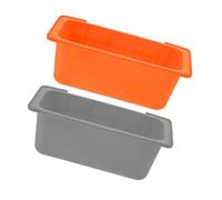 UKCOCO 2 Pièces Boîte à jonction d'huile de Barbecue en Forme de revêtements de Godets à Graisse pour Pierre Noire doublures en Silicone Attrape-Graisse récupérateur de Graisse pour Grill