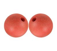 UKCOCO 2 Pièces Bouée Flottante en Écume Rouge, Ronde | Support Stable en Mer, Montage Rapide, pour Filets et Amarres, Usage Bateau, Pêche et Aquaculture