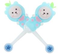 UKCOCO 2 Pièces Brosse à Dents Pour Garçon Fille à Poils Souples Lot Motif Ours Mignon Adaptée Aux Tout-petits