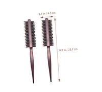 UKCOCO 2 pièces Brosse Coiffante Bois Peigne Boucler Ergonomique Poils de Sanglier Démêlante et Volumisante pour Cheveux Bouclés et Styling Féminin