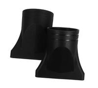 UKCOCO 2 Pièces Buse de Sèche-cheveux Concentrateur Étroit Compatible Diamètre Embout Résistant Haute Température pour Coiffage Précis et Distribution Uniforme de Air Noir