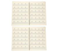 UKCOCO 2 Pièces Carnet de Tablature Guitare Noir, 50 Feuilles