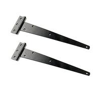 UKCOCO 2 pièces Charnière T Robuste de Charnière à Roulement pour Portes Légères et Meubles Finition Noire Usage Gauche ou Droit
