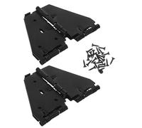 UKCOCO 2 Pièces Charnières à double volet pour Table Pliante Matériel Robuste à Support Croix Accessoires pour Bureau et Salle à Manger Mécanisme Pliable pour Optimisation Espace