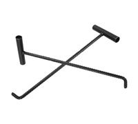 UKCOCO 2 pièces Crochet de Inoxydable T pour Plaque de Regard Levier Pratique pour Ouverture de Regard et Tirage Extérieur Outil pour Manutention et Maintenance