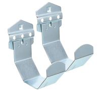 UKCOCO 2 pièces Crochets de Rangement Métalliques pour Panneau Perforé Portants Outils Robustesse Acier Organisation Garage Atelier Maison