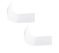 UKCOCO 2 pièces Distributeur Mural Automatique de Gel Moussant avec Bac Récupérateur Support Anti-Gouttes Blanc pour Salle de Bain Cuisine Bureau