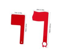 UKCOCO 2 Pièces Drapeau de Remplacement Rouge pour Boîte Aux Lettres Accessoire Rotatif Acrylique Indicateur de Courrier Pratique et Décoratif Compatible avec Plusieurs Modèles Kit