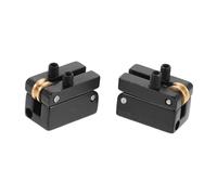 UKCOCO 2 Pièces Electric Guitar Bridge Saddles For Headless Guitar Roller Tailpiece Replacement Parts With Ball Bearing To Reduce String Friction And Enhance Tonal Clarity