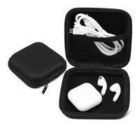 UKCOCO 2 Pièces électronique Trousse de Toilette de Voyage Transparente de Ceinture écouteur Caisse de Rangement Caisson de Rangement Petit de Rangement électronique Eva