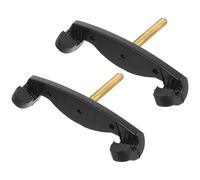 UKCOCO 2 Pièces Épaulette pour Violon en Silicone et Métal Noir Confortable et Facile à Installer, Adaptée aux Violons 3/4 et 4/4 pour Musiciens Débutants et Professionnels