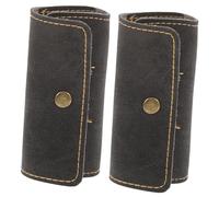 UKCOCO 2 pièces Étui PU Cuir pour Médiators de Guitare Compact et Portable Sac de Rangement Léger pour Facile à et Transporter