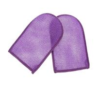 UKCOCO 2 pièces Exfoliants de Bain Nylon Mitaines Exfoliantes pour Mousse Riche Compacte et Portable pour Nettoyage Corporel