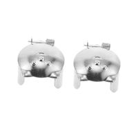 UKCOCO 2 Pièces Extincteurs de Bougies Métal Automatiques Anneau Éteignoir de Mèche pour Extinction sans Effort Outil de Sécurité pour Flamme de Bougie Accessoire et Élégant Argenté