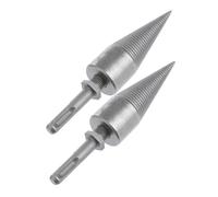 UKCOCO 2 Pièces Fendage de Bois de Mèches pour Fendeuse à Bois Outils de Fendage Efficaces pour Perceuse Électrique