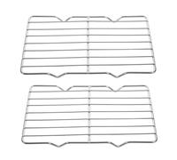 UKCOCO 2 pièces Filtre Inoxydable pour Cuisson et Grillade Support pour Barbecue et Four de Refroidissement Compacte pour Pâtisserie et Cuisson