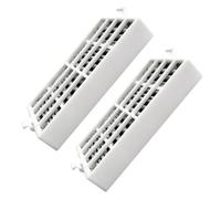 UKCOCO 2 pièces Filtre Purificateur d'Air pour Réfrigérateur Compatible Filtre à Charbon Actif Anti-odeur Gris Accessoires Frigo Faciles à Installer 2 pcs