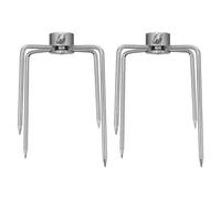 UKCOCO 2 pièces Fourches à Viande de Rotisserie Chromé Lot de Accessoires Indispensables pour Barbecue Prêtes Aider à Savourer Vos Grillades Sécurité