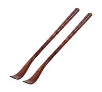 UKCOCO 2 pièces Gratte-dos Bois Forme Carrée Rouge Grattoir Pratique Bois Griffe Douce pour Soulagement Démangeaisons Massage Dos Facile à Tenir