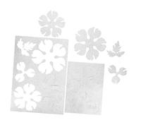 UKCOCO 2 Pièces Heat Shrink Sheets Semi Transparent Pre Cut Peony Flower Design for DIY Shrink Art Hairpin Accessories Floral Craft Plastic