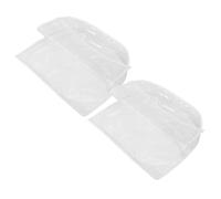 UKCOCO 2 Pièces Housse de Dossier de Fauteuil de Barbier PVC 20x16x5 | Transparente, Surface Lisse et Forme Courbée Ronde, pour Salon de Coiffure et Chaise de Barbershop