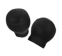 UKCOCO 2 pièces Housse de Pommeau de Vitesse Silicone Couvre Levier de Vitesse pour Voitures Manuelles Protection Dérapante et Durable Design Rond Élégant