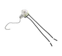 UKCOCO 2 pièces Interrupteur à Tirage Fils Transparent pour Ventilateur Plafond et Lampe Chevet Simple Installation Contrôle Pratique