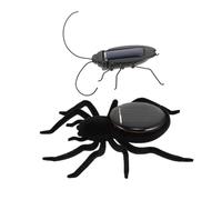 UKCOCO 2 pièces Jouets Éducatifs pour Garçon Fille Modèles Réalistes Araignée et Cafard Stimulation Sensorielle et Imagination sans Piles Écologique