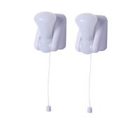 UKCOCO 2 pièces Lampe LED Adhésive Portable à Tirage Filaire pour Tente sans Pile Lumière Douce sans Scintillement Montage Mural Facile