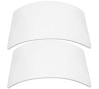 UKCOCO 2 Pièces Lentille de Masque de Sablage en Verre 2mm, Protection | Cagoule de Sablage, Écran de Capot de Sablage, Vitre de Remplacement pour Capot de Sablage