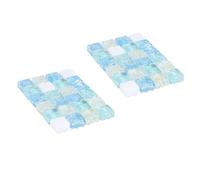 UKCOCO 2 Pièces Lit Frais, Plaque de Repos Portable en Spar | Couleur Vive et Surface Lisse, Usage Extérieur ou Transport, pour Hérissons et Petits Animaux