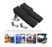 UKCOCO 2 Pièces Loquet à Bascule Dissimulé Caoutchouc Verrou Léger pour Portes Armoire Réfrigérateur Fixation Résistante Corrosion Montage Encastré Économiseur Espace