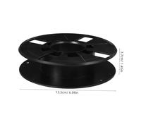 UKCOCO 2 pièces Lot de Enrouleurs Bobines Filament Noir Creux Organisateur Cordon Stable pour Imprimantes 3D Maison École Studio