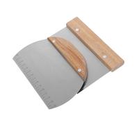 UKCOCO 2 Pièces Lot Outils Coupe-pâte Inoxydable avec Échelle Raclette et Grattoir Pâte pour Découpage et Boulangerie DIY