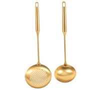UKCOCO 2 pièces Louche Inox avec Long Manche Cuillère Cuisine Polyvalente pour Soupe et Desserts Ustensiles Résistants pour Usage Domestique et Professionnel