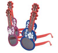 UKCOCO 2 pièces Lunettes de Fête Guitare Plastique Accessoires Photo Originaux pour Soirées Festivals de Musique et Carnavals Décoration Amusante et Créative