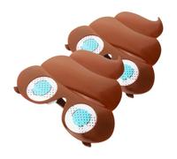 UKCOCO 2 Pièces Lunettes de Soleil Créatives de Caca en Pc, Accessoire Amusant pour Fêtes à Thème et Photos, Verres de Fête Originaux et Insolites