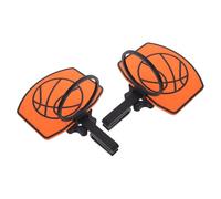 UKCOCO 2 Pièces Mini Panier de Basket à Clipser, Décor de Chambre | Plastique, avec Panneau Arrière, Fixation Sûre, pour Bureau, Dortoir, Étudiants et Garçon et Filles