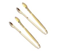 UKCOCO 2 pièces Mini Pinces à Sucre Dorées Acier Inoxydable Mini Pinces à Glace et Service Résistantes Chaleur pour Bar Buffet Café et Maison