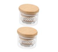 UKCOCO 2 pièces Nail Art Glass Cup With Stainless Steel Mesh Insert For Manicure And Nail Brush Cleaning Practical Liquid Bowl For Professionals And Beginners