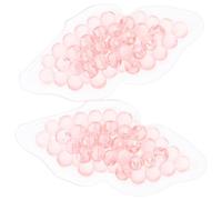 UKCOCO 2 Pièces Patchs à Lèvres en Gel Coussin à Lèvres Portable 8cm Rose Tpu Réutilisables Gonflées Bloque la Lumière Reste Élastique au Réfrigérateur pour Femmes la Maison Réunion