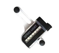 UKCOCO 2 Pièces Phares à Rayons pour Vélo 14 LED, Feu de Roue Noir | Plastique et Métal, Éclairage pour Déplacements Urbains, Installation Facile, Cyclistes de Nuit