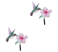 UKCOCO 2 Pièces Pieu Décoratif de Jardin Décoration Colorée pour Pelouse Terrasse pour Aménager Votre Extérieur
