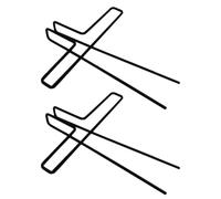 UKCOCO 2 Pièces Pinces Métalliques Musique Clips Papier Notes Musicales pour Partitions Marque-pages Pratiques et Portables Maintien Antivent pour Musiciens et Lecteurs