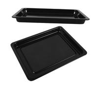 UKCOCO 2 pièces Plaque de Cuisson Émail Noire pour Four Électrique Résistance Chaleur Cuisson Homogène Adaptée Boulangerie et Restauration Professionnelle