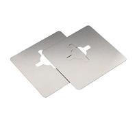 UKCOCO 2 pièces Plaque de Renfort de Porte Acier Inoxydable Kit de Réparation Serrure pour et les Dommages Autour Poignée et Adapté pour Maison et Bureau Lot