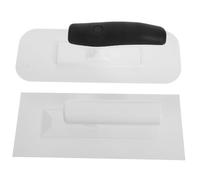 UKCOCO 2 Pièces Plastic Stucco Trowel Set for Wall Coating Smooth Flat Finishing Tool with Wear Resistant Design for Precise Seamless Application