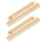 UKCOCO 2 Pièces Plateaux Puzzle Empilables Bois Supports de Rangement pour Blocs de Construction Organisateurs de Jouets et Cubes Plateau de Stockage Stable et Spacieux pour Jeux