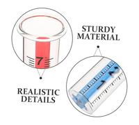 UKCOCO 2 Pièces Pluviomètre Verre Tube Transparent Haute Précision avec Échelle pour Jardin Installation Facile Mesure Précise des Précipitations Résistant Aux Intempéries et Anti-Rayures